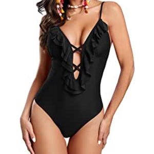 One piece ruffle swimsuit